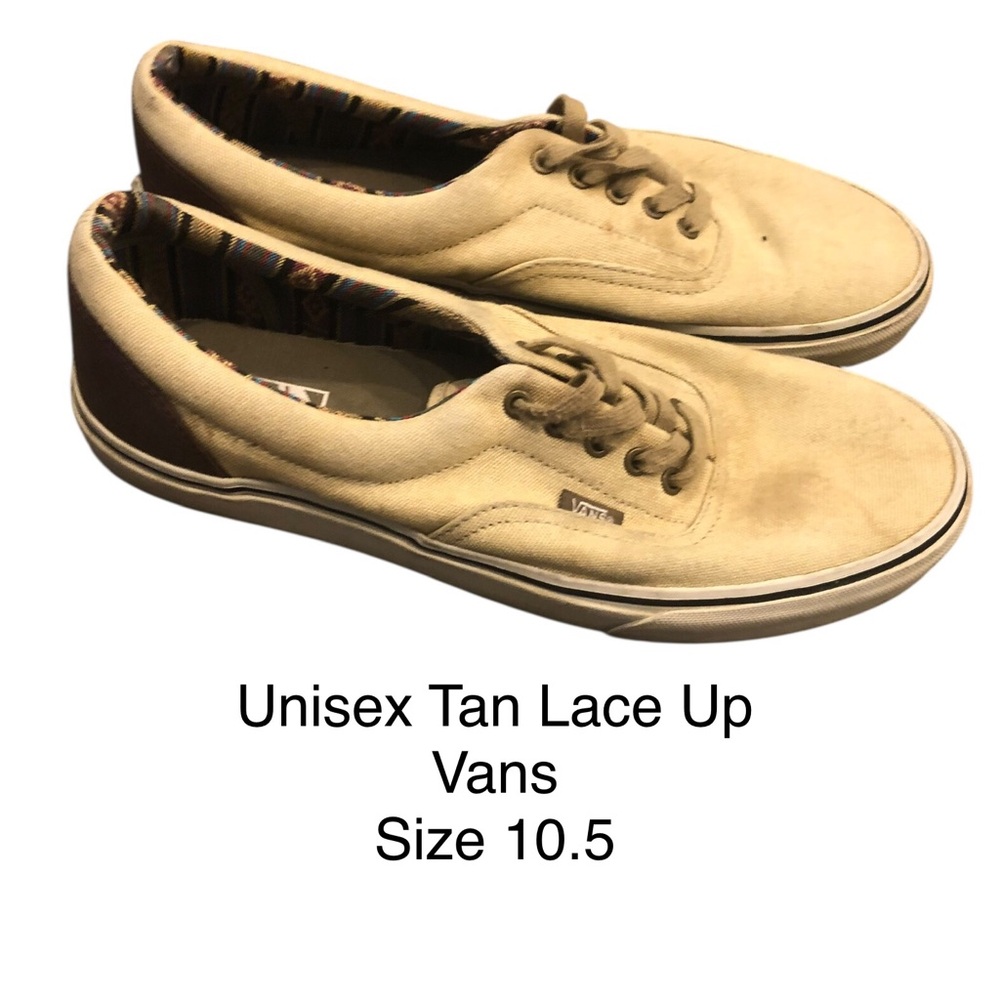 Vans Beige Canvas Sneakers